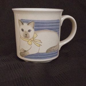 Adorable Cat Wearing A Ribbon Mug